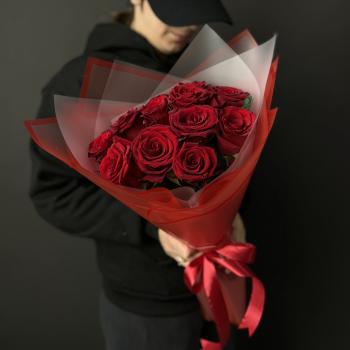 Букеты из красных роз 40 см (Эквадор) [код товара   192864]