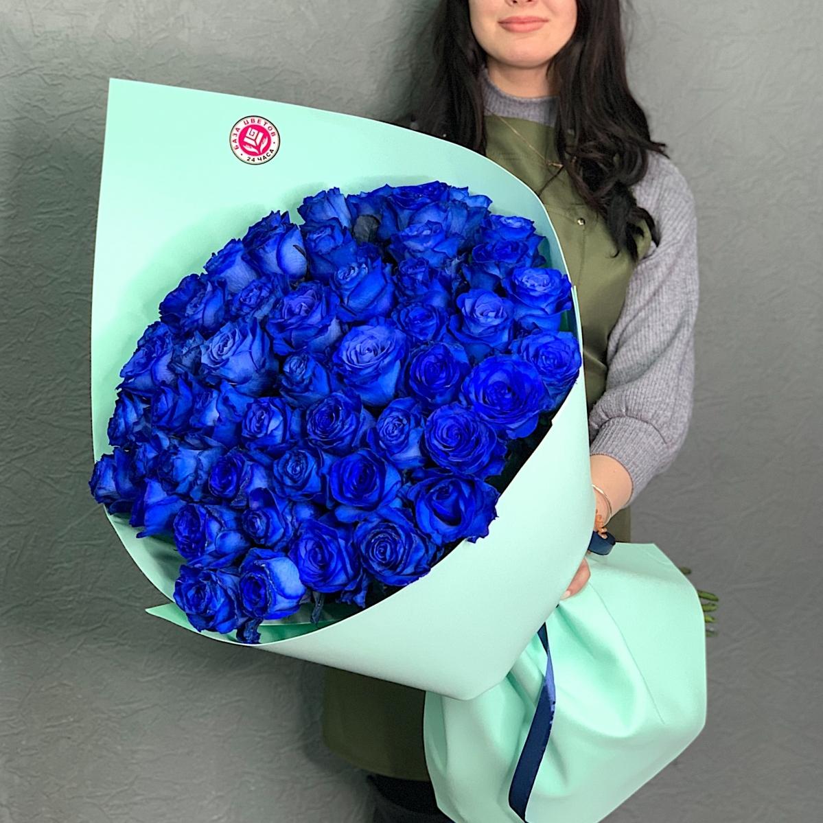 Букеты из синих роз (Эквадор) (articul: 193200)