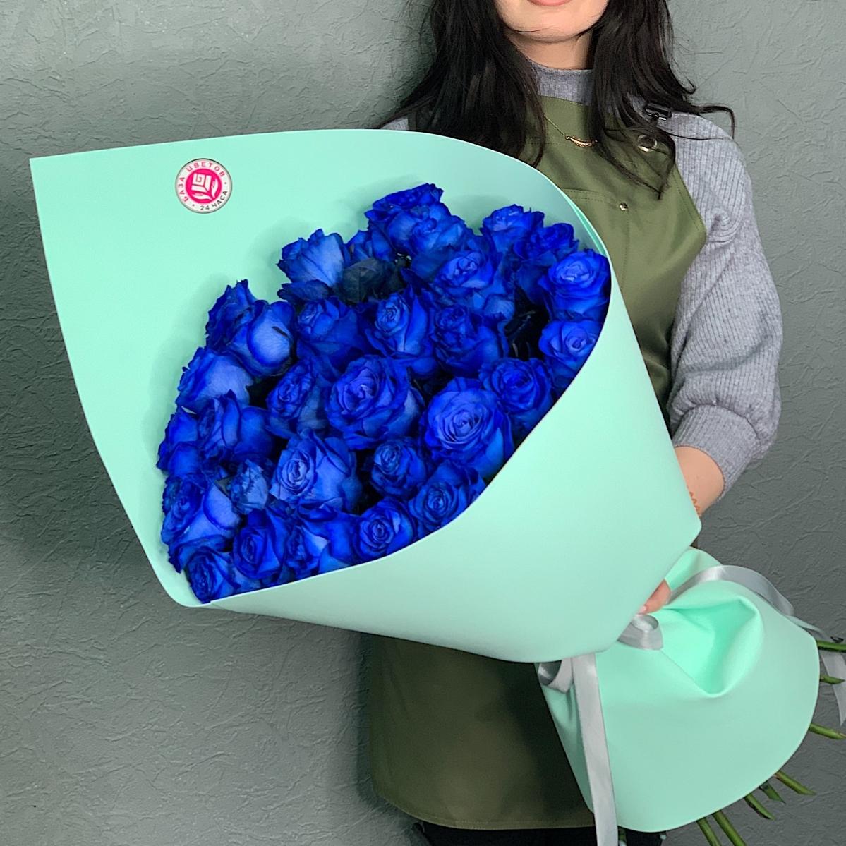 Букеты из синих роз (Эквадор) (articul: 193200)