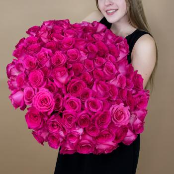Букет из розовых роз 75 шт. (40 см) Артикул: 90552