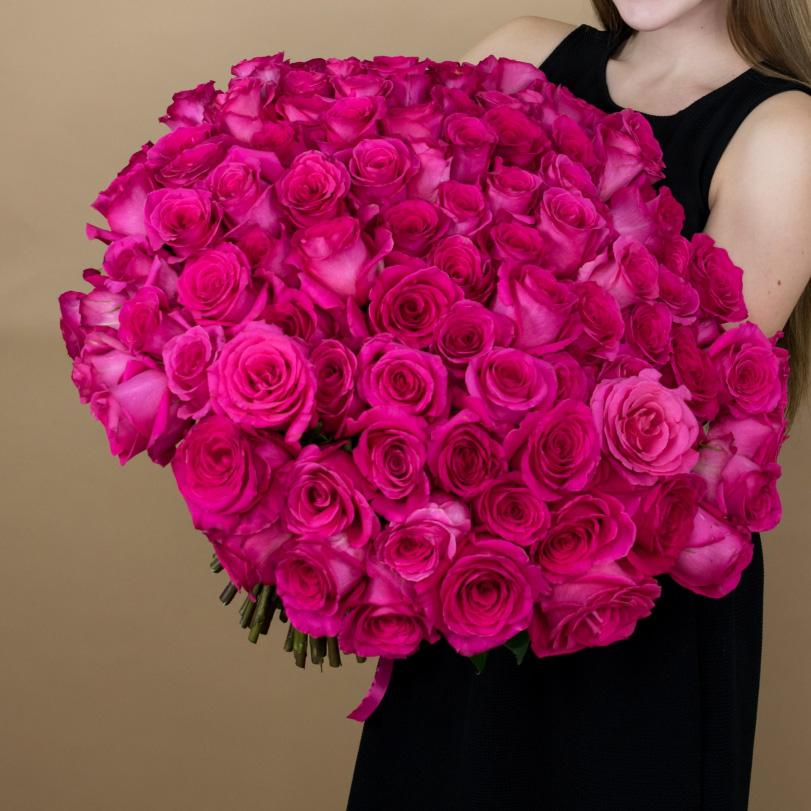 Букеты из розовых роз 40 см (Эквадор) код товара  91056