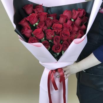 Букеты из красных роз 70 см (Эквадор) код товара  116760