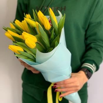 Тюльпаны жёлтые 15 шт артикул  141960
